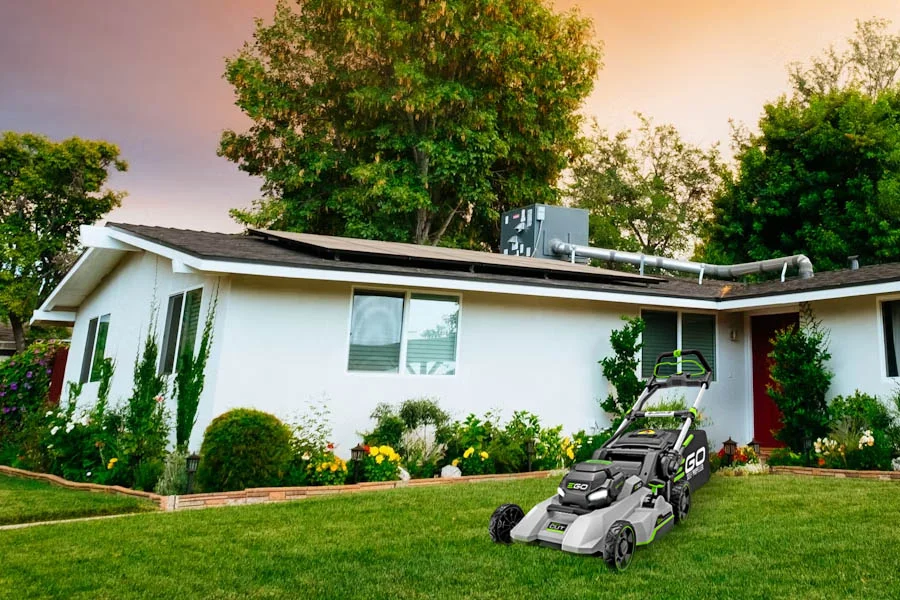 battery push lawn mower